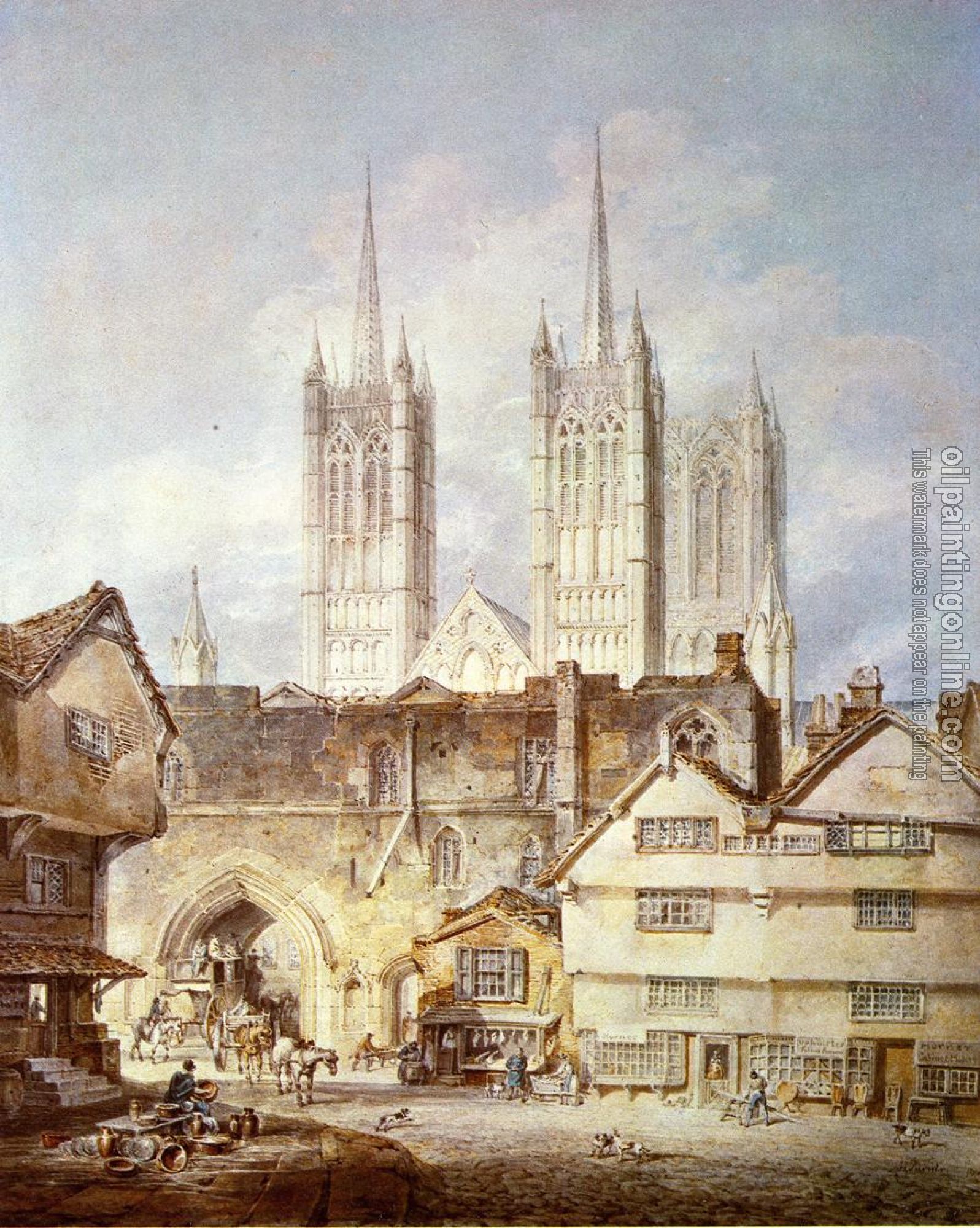 Turner, Joseph Mallord William - Cathedral Church at Lincoln